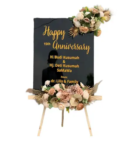 Papan Bunga Akrilik Meles