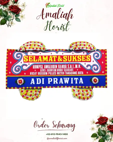 Papan Bunga Ucapan Selamat Meles