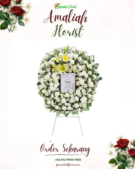 Krans Bunga Duka Meles